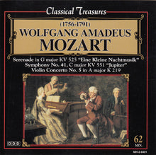 Laden Sie das Bild in den Galerie-Viewer, Wolfgang Amadeus Mozart - Camerata Labacensis, London Philharmonic Orchestra (2), Capella Istropolitana : Serenade In G Major KV 525 &quot;Eine Kleine Nachtmusik&quot; / Symphony No. 41, C Major KV 551 &quot;Jupiter&quot; / Violin Concerto No. 5 In A Major K 219  (CD, Comp)
