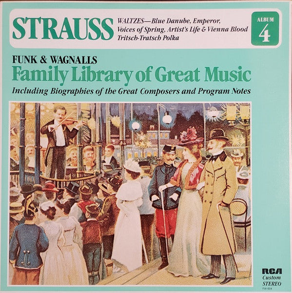 Strauss* / Innsbruck Orchestra* Conducted By Eduard Strauss* : Waltzes - Blue Danube, Emperor, Voices Of Spring, Artist's Life & Vienna Blood, Tritsch-Tratsch Polka (LP, Album, RE, Ind)