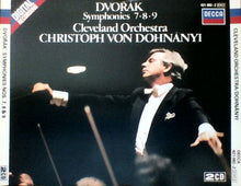 Load image into Gallery viewer, Dvořák*, Cleveland Orchestra*, Christoph von Dohnányi : Symphonies 7 - 8 - 9 (2xCD, Comp)
