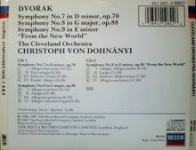 Load image into Gallery viewer, Dvořák*, Cleveland Orchestra*, Christoph von Dohnányi : Symphonies 7 - 8 - 9 (2xCD, Comp)
