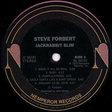Load image into Gallery viewer, Steve Forbert : Jackrabbit Slim (LP, Album, Ter + 7", S/Sided, Promo)
