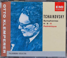 Charger l&#39;image dans la galerie, Pyotr Ilyich Tchaikovsky, Otto Klemperer, Philharmonia Orchestra : Symphonies 4, 5 &amp; 6 Pathétique (2xCD, Album, Comp, RM)
