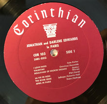 Laden Sie das Bild in den Galerie-Viewer, Jonathan And Darlene Edwards : In Paris (LP, Album, RE, RM)
