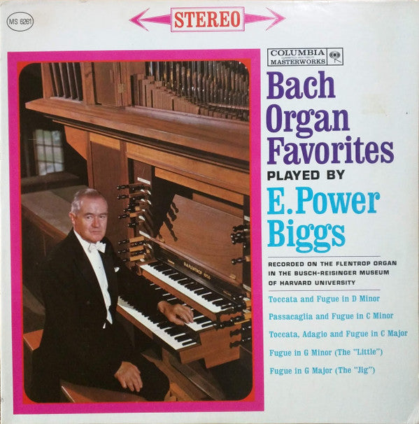 Bach* : E. Power Biggs : Bach Organ Favorites (LP, Album, RE)