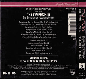 Tchaikovsky* - Bernard Haitink, Concertgebouw Orchestra, Amsterdam* : The Symphonies (Box, Comp, RE + 6xCD, RM)