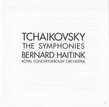 Laden Sie das Bild in den Galerie-Viewer, Tchaikovsky* - Bernard Haitink, Concertgebouw Orchestra, Amsterdam* : The Symphonies (Box, Comp, RE + 6xCD, RM)
