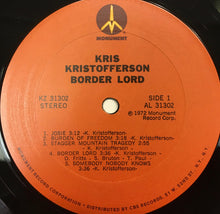Laden Sie das Bild in den Galerie-Viewer, Kris Kristofferson : Border Lord (LP, Album, Ter)
