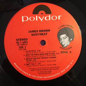 James Brown : Bodyheat (LP, Album, Pit)