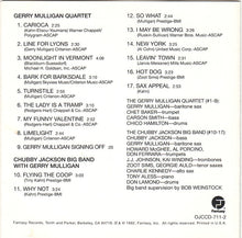 Load image into Gallery viewer, Gerry Mulligan Quartet / Chubby Jackson Big Band* : Gerry Mulligan Quartet / Chubby Jackson Big Band (CD, Comp, RM)
