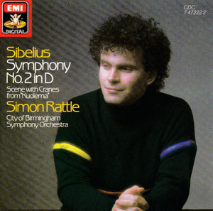 Sibelius*, Simon Rattle* - City Of Birmingham Symphony Orchestra : Symphony No. 2 In D / Scene With Cranes From "Kuolema" (CD)