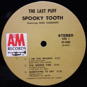 Spooky Tooth Featuring Mike Harrison (2) : The Last Puff (LP, Album, Mon)