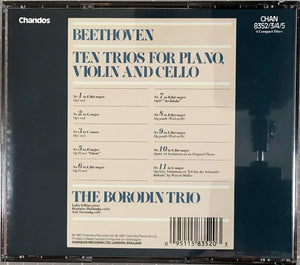 Beethoven*, The Borodin Trio* : Ten Trios For Piano, Violin And Cello (4xCD-ROM)