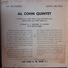Charger l'image dans la galerie, Al Cohn Quintet : Al Cohn Quintet (10", Album, Mono, RE)
