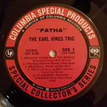 Laden Sie das Bild in den Galerie-Viewer, The New Earl Hines Trio* : Fatha (LP, Album, Pit)
