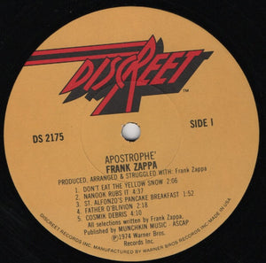 Frank Zappa : Apostrophe (') (LP, Album, Los)