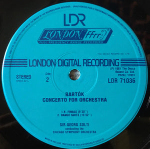 Bartók*, Sir Georg Solti*, Chicago Symphony Orchestra : Concerto For Orchestra / Dance Suite (LP, Dig)