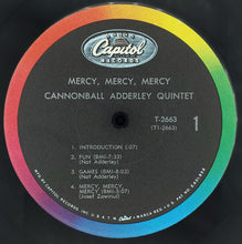 Load image into Gallery viewer, The Cannonball Adderley Quintet : Mercy, Mercy, Mercy! - Live At "The Club" (LP, Album, Mono, Los)
