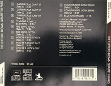 Load image into Gallery viewer, Clifford Brown Quartet : The Clifford Brown Quartet In Paris (CD, Album, Comp, RM)
