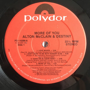 Alton McClain & Destiny : More Of You (LP, Album)