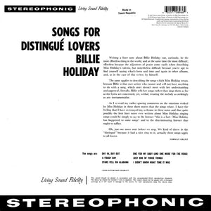 Billie Holiday : Songs For Distingué Lovers (LP, RE)