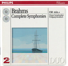 Laden Sie das Bild in den Galerie-Viewer, Brahms* - Wiener Symphoniker / Wolfgang Sawallisch : Complete Symphonies (2xCD, Comp, RM)
