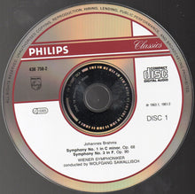 Load image into Gallery viewer, Brahms* - Wiener Symphoniker / Wolfgang Sawallisch : Complete Symphonies (2xCD, Comp, RM)
