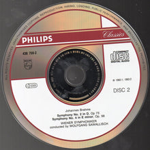 Load image into Gallery viewer, Brahms* - Wiener Symphoniker / Wolfgang Sawallisch : Complete Symphonies (2xCD, Comp, RM)
