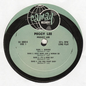 Peggy Lee : Peggy Lee (LP, Comp)