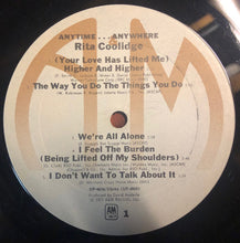 Charger l'image dans la galerie, Rita Coolidge : Anytime... Anywhere (LP, Album, Ter)
