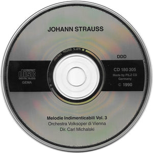 Johann Strauss* : Unvergessene Melodien Vol. III (CD, Comp)