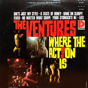 The Ventures : Where The Action Is (LP, Album, RP, Ind)