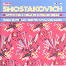 Laden Sie das Bild in den Galerie-Viewer, Dmitri Shostakovich - Scottish National Orchestra*, Neeme Järvi : Symphony No. 4 In C Minor Op. 43 (CD, Album)
