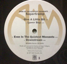 Laden Sie das Bild in den Galerie-Viewer, Supertramp : Even In The Quietest Moments... (LP, Album, Ind)
