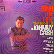Load image into Gallery viewer, Johnny Cash : Ring Of Fire (The Best Of Johnny Cash) (LP, Comp, San)
