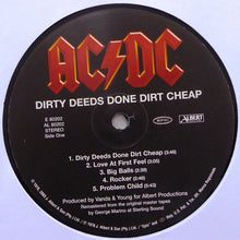 Laden Sie das Bild in den Galerie-Viewer, AC/DC : Dirty Deeds Done Dirt Cheap (LP, Album, RE, RM, 180)
