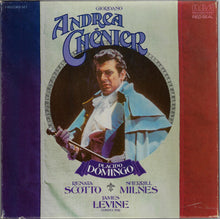 Load image into Gallery viewer, Giordano*, Placido Domingo, Renata Scotto, Sherrill Milnes, James Levine (2) : Andrea Chénier (3xLP + Box)
