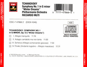 Muti*, Tchaikovsky* : Symphony No.1 In G Minor "Winter Dreams" (CD, RE, RM)