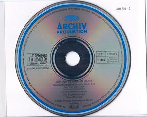 J. S. Bach* – The English Concert, Trevor Pinnock : Brandenburgische Konzerte 4•5•6 = Brandenburg Concertos = Concertos Brandebourgeois (CD, Album, RE)