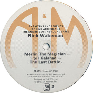 Rick Wakeman : The Myths And Legends Of King Arthur And The Knights Of The Round Table (LP, Album, Ter)