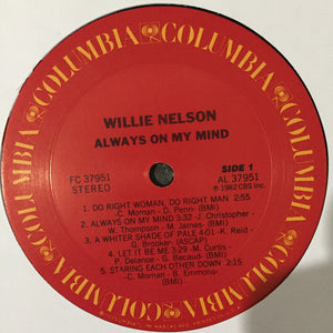 Willie Nelson : Always On My Mind (LP, Album, Pit)