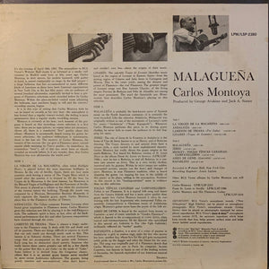 Carlos Montoya : Malagueña (LP, Album, Mono, Ind)