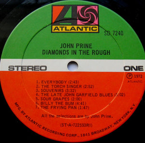 John Prine : Diamonds In The Rough (LP, Album, RI)