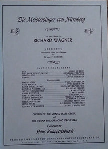 Wagner*, The Vienna Philharmonic Orchestra*, Hans Knappertsbusch : Die Meistersinger Von Nürnberg - Complete (6xLP, Album, Mono + Box)