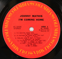 Laden Sie das Bild in den Galerie-Viewer, Johnny Mathis : I&#39;m Coming Home (LP, Album, Ter)
