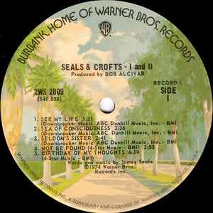 Seals & Crofts : I And II (2xLP, Comp, Pit)