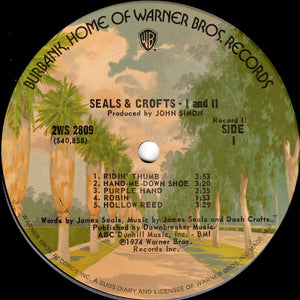 Seals & Crofts : I And II (2xLP, Comp, Pit)