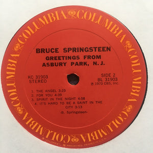 Bruce Springsteen : Greetings From Asbury Park, N.J. (LP, Album, San)