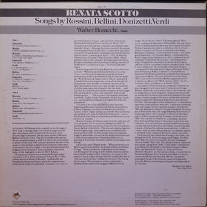 Renata Scotto : Songs By Rossini/Bellini/Donizetti/Verdi (LP)