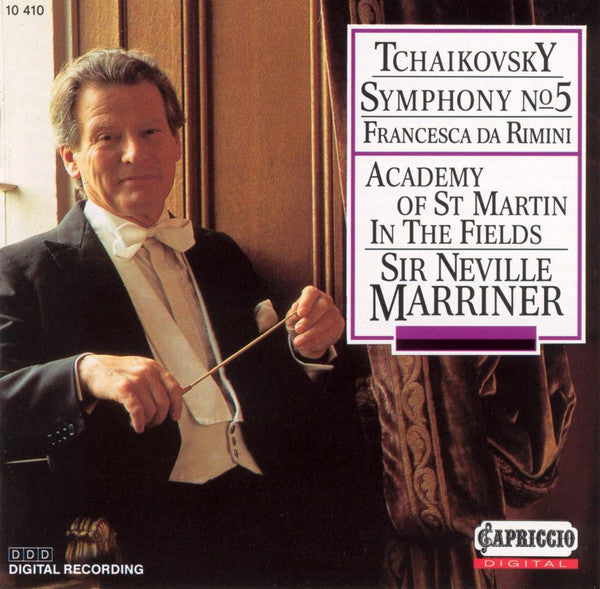 Pyotr Ilyich Tchaikovsky, The Academy Of St. Martin-in-the-Fields , conducted by  Sir Neville Marriner : Symphony No. 5  Op.64 - Francesca Da Rimini  Op. 32 (CD)