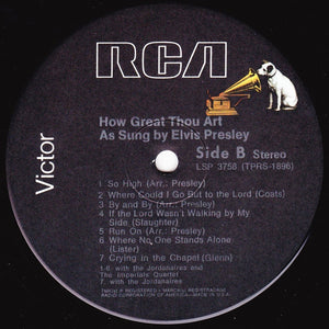 Elvis* : How Great Thou Art (LP, Album, RP, Bla)